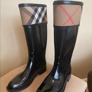 New Burberry Rain Boots